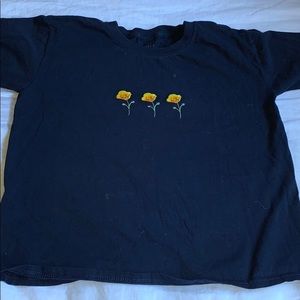 Brandy Flower Short Sleeve